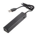 7 Port USB 2.0 Hub High-Speed Data Ports Splitter AC Power Adapter Black