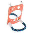 Bird Mirror with Colorful Rope Perch Bird Toys Swing, Interactive Hanging Play