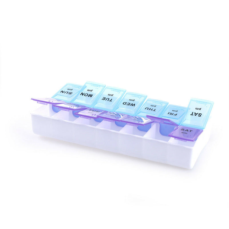 Weekly 7 Day Tablet Pill Box Holder Medicine Storage Organizer Case Container Gw