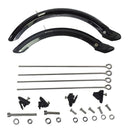Folding Bike Mud Guard Stopper 14'' Flexible V-Brake Front Rear Mudguard Fender