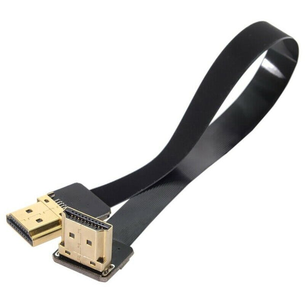 Fpv Hdmi Male To Up Angled 90D Hdmi Male Hdtv Fpc Flat Cable For Fpv Hdtv M M7W7