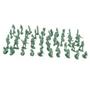 Pack of 100 - 2cm Green Army Men Kit Soldier Action Figures Play set - for Kids