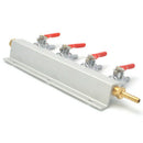 4 Way Co2 Gas Distribution Block Manifold With 7Mm Hose Barbs Homebrewing D