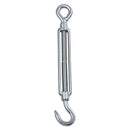 186mm Long Adjustable Stainless Steel M8 8mm Male Thread Eye Hook Turnbuckl