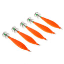 5pcs Glow in Dark Squid Jigs Saltwater Squid Lure Hooks Night Fishing Octopus