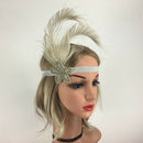 Retro 1920s Peacock Feather Headband Charleston Ball Party Flapper Headwear
