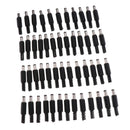 50pcs 5.5 mm x 2.5 mm Center Pin Male Solder DC Power Plug Connector Adapter