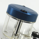 Blue Universal Aluminum Clutch Fuel Gas Oil Cylinder Tank Cup Bottle Scooter