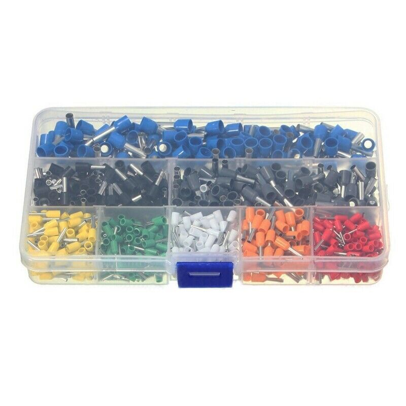 800pcs Cable Wire Terminal Connector with Hand Ferrule Crimper Plier Crimp  V3X2