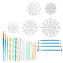 25Pcs/Set Mandala Rock Dotting Tools Kit Painting Coloring Drawing and Draf