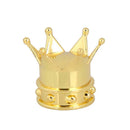 4Pcs Crown Shaped Wheel Tyre Tire Valve Stems Cover Screw Cap for Car Truck Bike