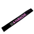 50th Birthday Sash 50 & FABULOUS Rhinestone Satin Sashes Birthday Party Decor  Z
