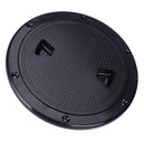 Marine Boat RV Black 4" Plastic Access Hatch Cover Lid Screw Out Deck Plate