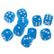 1.6cm Gem Polyhedral 6-Sided Game Dice for D&D Dice TRPG Cup Game 20pcs