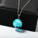 Fashion Transparent Sky Cloud Round Necklace Glow in the Dark Necklace Jewe- OZ