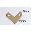100 Pieces L Shape Corner Brace Plate Right Angle Photos Frame Picture Frame