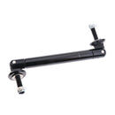 2pcs Front Adjustable Wind Splitter Bumper Lip Protector Rod Support Black