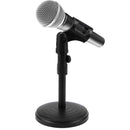 Foldable Desk Table Microphone Clip Stand Mic Tripod Adjustable Holder