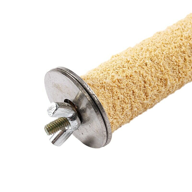 Pet Bird Parrot Paw Grinding Stand Perches Cage Budgie 2x25cm