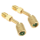 R410A Adapter 5/16 Inch Sae Female Quick Couplers To 1/4 Inch Sae Male Flar