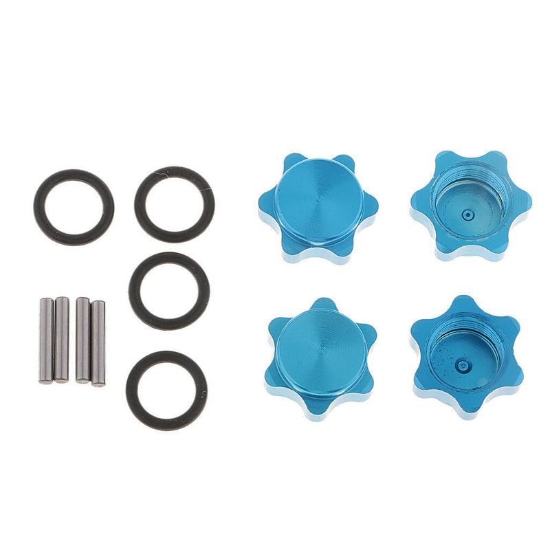 Wheel 17mm Hex Hub 30mm Extension Adapter Combiner for 1/8 HSP RC Car Blue