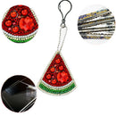 Diy Crystal Pattern Diamond Embroidery 5D Diamond Painting Key Chain Round