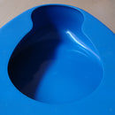 Anti- Contoured Blue Plastic Bedpan Seat Urinal for Bedridden Patient Daily