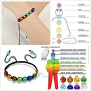 7 Chakra New Healing Balance Beaded Bracelet Lava Yoga Reiki Prayer Stone Unisex