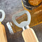 Stainless Steel Bottle Opener Wood Handle Drink Beer Cap Lid Kitchen Launcher