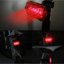 Waterproof bicycle bike tail warning eed rear safety flash light 5 led OZ