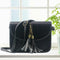 women messenger bags crossbody bags ladies shoulder purse(Black)