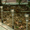 10x LED Solar Lawn Lamp Garden Pathway Yard Bollard Light (Warm Light)