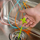 Kitchen Pipe Dredge Hook Toilet Cleaner Drain Sewer Bathroom Sink Cleaner D E2E2