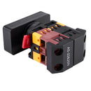 AC 220V Yellow Light ON-OFF START STOP Momentary Push Button Switch 1 NO 1  O3J1