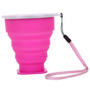 2 Pieces Collapsible Silicone Outdoor Hiking Coffee Mug 300ml Water Cups