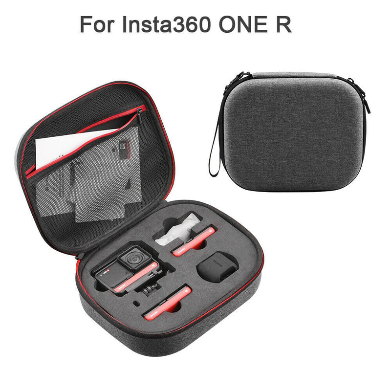 Camera Travel Carrying Case Protective Storage Bag for Insta360 ONE R Gray