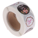 500Pcs/roll Floral Thank You Stickers seal label scrapbooking Xmas New Year Gif@