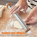 Adjustable Stainless Steel Rolling Pin Dough Roller Hot 4 with Removable T8I0