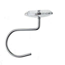 12 Pcs Metal Decorative Shiny Rhinestone Rolling Shower Curtain Hooks Y4T2