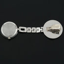Portable Nurse Nursing Blue Smile Pattern Clip Chain Watch H1Q7