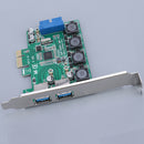 USB 3.0 PCI-E 2 Port Card PCI  HUB Adapter for Desktop Computer