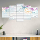 5pcs 5D DIY Full Drill Diamond Painting Flowers Embroidery Kit Home Decor
