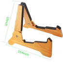 Universal Folding a Frame Wooden Guitar Stand Holder Support Fit for Electr
