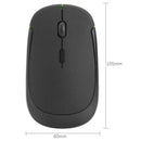 2.4G Wireless Mouse Optical 4 Button 1600DPI Mice w/USB Receiver (Black)