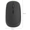 2.4G Wireless Mouse Optical 4 Button 1600DPI Mice w/USB Receiver (Black)