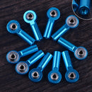 10pcs Blue M3 Link Rod End Ball Joints fit for 1/10 RC Truck Buggy Crawler Stud
