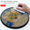 Cat Diamond Painting Coffee Tassels Special Shape Partial Drills Home Decor