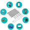 10 in 1 Universal Mobile Phone Repair Opening Anti-Static Tools Set Kit #JT1