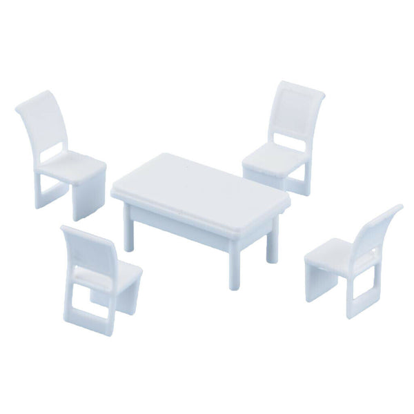 1:75 Furniture Table Chair for Diorama Scenery Building Props Gift OO Scale