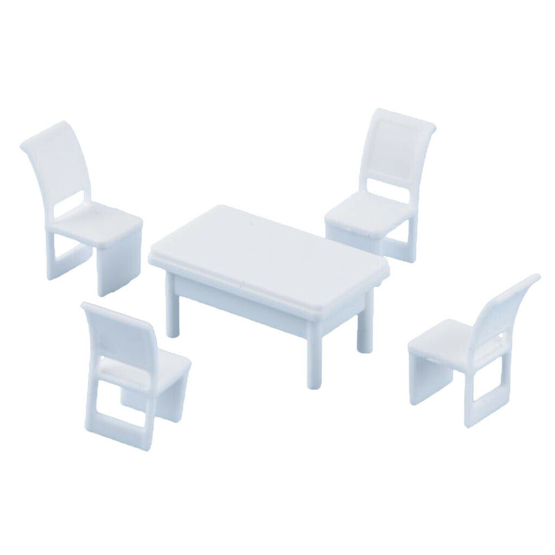 1:75 Furniture Table Chair for Diorama Scenery Building Props Gift OO Scale